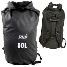 RUK Sport 50L Dry Bag With Straps - Canoe Kayak Sailing Watersports
