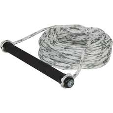 Radar Global Water Sports 12-Inch Handle with 75 Rope - Silver White