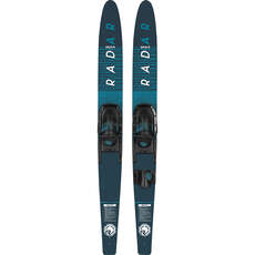 Radar Origin Combo Water Skis & Bindings - Battleship Blue 2025