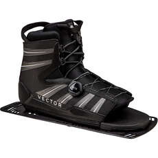 Radar Vector BOA Rear Aluminium Plate Boot - Black/Carbon/White