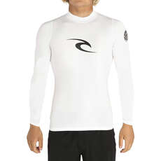 Rip Curl Corpo Long Sleeve UV Rash Guard - White