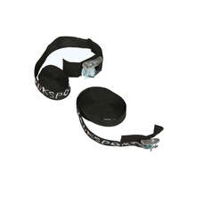 Ruk Extra Wide Tie Down Straps - 5m x 38mm (Pair) - Black