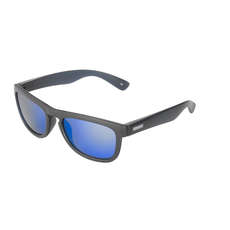 Sinner Richmond Junior Sunglasses - Matt Black / PC Blue Rivo