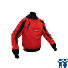Gul Ballistic Junior Drytop / Waterproof Cag - Red/Black
