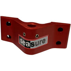 SeaSure RED 4 Hole Transom Bottom Gudgeon - 8mm