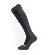 Sealskinz Waterproof Cold Weather Knee Socks - Black/Grey