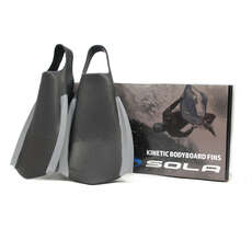 Sola Kinetic Bodyboard Fins  - Black/Grey