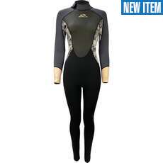 Sola Womens Ignite 3/2mm Fullsuit Wetsuit - Grey Floral