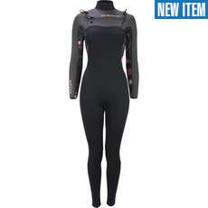 Sola Womens Nova 5/4mm Front Zip Wetsuit - Black/Slate Sola Womens Nova 5/4mm Front Zip Wetsuit - Black/Slate