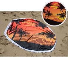 Sola Round Beach Towel - 150cm Diameter - Orange