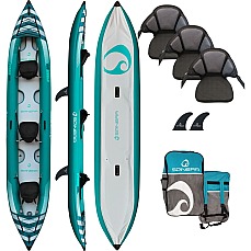 Spinera Hybris 500 3 Person High Pressure Drop-Stitch Kayak - Teal