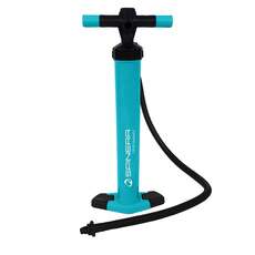 Spinera Performance Double Action SUP Pump c/w Gauge  - Blue