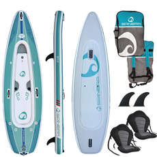 Spinera SupKayak 12ft Sup / Kayak Package 2024 - Blue/White