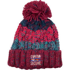 Swim Secure Fleece Lined Bobble Hat - Winter Berries