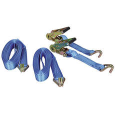 Talamax Tie Down Ratchet Straps - 38mm x 6m [PAIR]