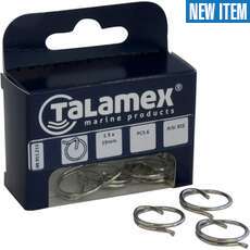 Talamex Stainless Steel Split Rings  - Various Sizes - 10 Pack