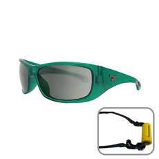 Triggernaut Dusk Watersports Sunglasses - Crystal / Ocean Green
