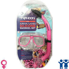 Typhoon Pro Mask & Snorkel Set - Teen / Ladies - Pink