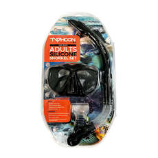 Typhoon Pro Mask & Snorkel Set - Adult - Black Typhoon Pro Mask & Snorkel Set - Adult - Black