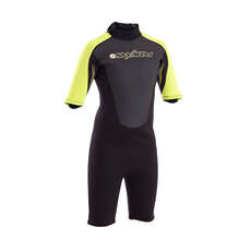 Typhoon Swarm Boys 3mm Shorty Wetsuit  - Flame Yellow - 471251