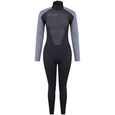 Typhoon Womens Swarm3 3/2mm Backzip Wetsuit  - Black/Graphite 250984