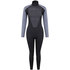 Typhoon Womens Swarm3 3/2mm Backzip Wetsuit 2023 - Black/Graphite 250984