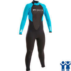 Typhoon Storm Girls 5/4/3mm Wetsuit - Graphite/Turquoise Typhoon Storm Girls 5/4/3mm Wetsuit - Graphite/Turquoise