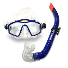 Typhoon TM1 Silicon Scuba Dive / Snorkelling Mask & Snorkel Set - Blue Typhoon TM1 Silicon Scuba Dive / Snorkelling Mask & Snorkel Set - Blue