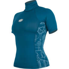 Alder Ladies Cruz Short Sleeve Rashvest  - Marina WABCRL