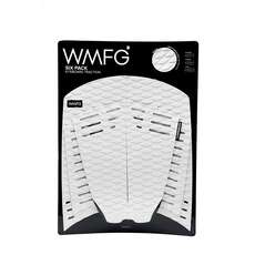 WMFG Kiteboard Traction Pad - Classic Six Pack Full Pad - White/Black WMFG Kiteboard Traction Pad - Classic Six Pack Full Pad - White/Black