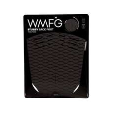 WMFG Kiteboard Traction Pad - Stubby Back Foot Pad - Black/White