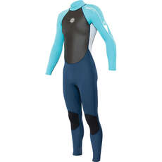 Alder Junior Girls Impact 3/2mm Fullsuit Wetsuit  - Cyan WS22GIF