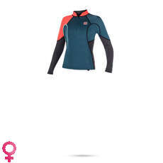 Mystic Womens DIVA 2mm Front Zip Neo Wetsuit Top - Teal