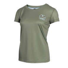 Mystic Womens Ignite Short-Sleeve Rashvest - Olive Green 220288