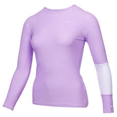 Mystic Womens Jayde Long-Sleeve Rashvest - Pastel Lilac 220293