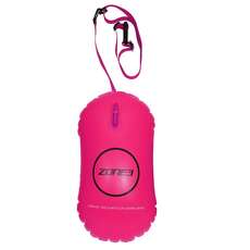 Zone3 Swim Buoy Open Water Swimming Tow Float - Hi-Viz Pink -28L