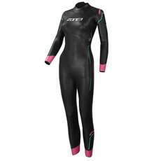Zone3 Womens Agile Triathlon Swimming Wetsuit 2023 - Blue/Fuschia