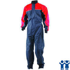 Crewsaver One Piece Junior Spray Suit - Red/Navy