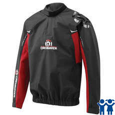 Crewsaver Spark Untaped Junior Spray Top - Red/Black Crewsaver Spark Untaped Junior Spray Top - Red/Black