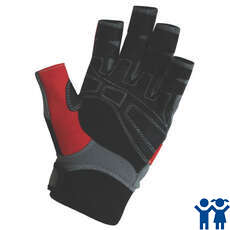 Crewsaver Summer Sailing Junior Glove Short Finger - Gre/Red/Blk Crewsaver Summer Sailing Junior Glove Short Finger - Gre/Red/Blk