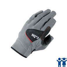 Gill Junior Deckhand Long Finger Gloves - Black/Grey