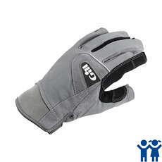 Gill Junior Deckhand Short Finger Sailing Gloves 2020 - Grey Gill Junior Deckhand Short Finger Sailing Gloves 2020 - Grey