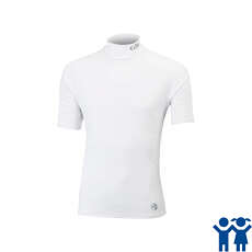 Gill Junior Short Sleeve UV Rash Vest - White