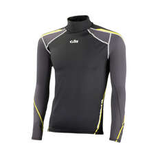 Gill Mens Sport UV Long Sleeve Rash Vest - Black/Graphite