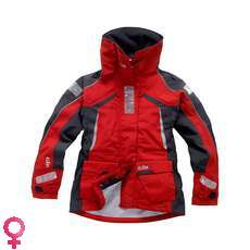 Gill OS1 Sailing Womens Jacket - Red/Graphite