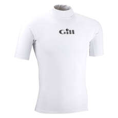 Gill UV Short Sleeves Rash Vest - White
