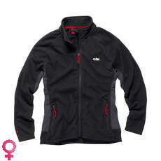 Gill Womens Grid Microfleece Jacket - Black Gill Womens Grid Microfleece Jacket - Black