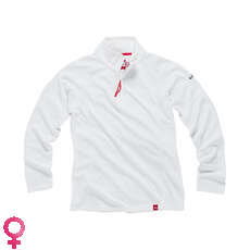 Gill Womens UV Tec Zip Neck Long Sleeve T-Shirt - White Gill Womens UV Tec Zip Neck Long Sleeve T-Shirt - White