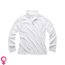 Gill Womens UV Tec Zip Neck Long Sleeve Top - White Gill Womens UV Tec Zip Neck Long Sleeve Top - White