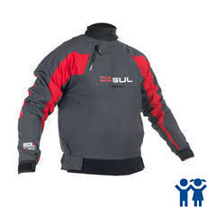 Gul BALLISTIC Taped Junior Spray Top  - Grey/Red